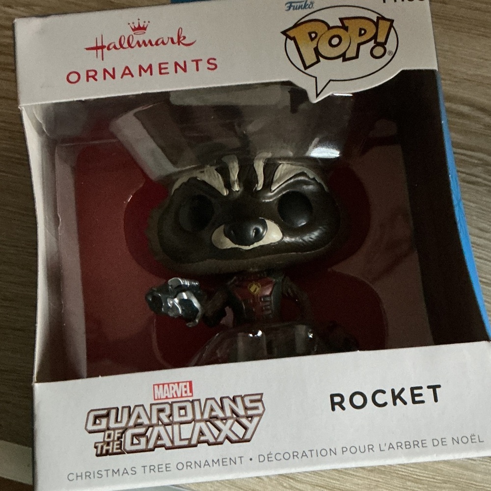 Funko Pop Rocket Ornament in Dark Brown and Black